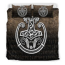 Ligerking Bedding Set -Thors-Hammer-Mjolnir-Viking-Torc-Norse-Pagan Bedding Set A7
