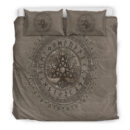 Ligerking Bedding Set - Tree of Life with Triquetra Beige Bedding Set A7