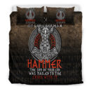 Ligerking Bedding Set -The Son Of My God Odin Viking Bedding Set A7