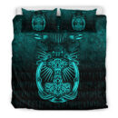 Ligerking Bedding Set - Vikings Ravens Mjolnir - Cyan Version Bedding Set A7