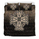 Ligerking Bedding Set - Celtic Symbol Norse Mythology Valhalla Bedding Set A7