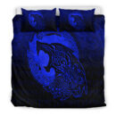 Ligerking Bedding Set - Fenrir Viking 3D Tattoo - Blue Version Bedding Set A7