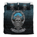 Ligerking Bedding Set - Glory or Valhalla Viking Skull Bedding Set A7