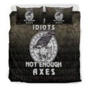 Ligerking Bedding Set -Too-Many-Idiots-Not-Enough-Axes-Viking Bedding Set A7