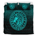 Ligerking Bedding Set - Viking Wolf - Cyan Version Bedding Set A7
