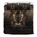 Ligerking Bedding Set - Nordic Warrior Valhalla Norse - Gold Version Bedding Set A7