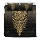 Ligerking Bedding Set - Odin The Allfather Asgard God And Chief Of Aesir - Gold Version Bedding Set A7