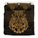 Ligerking Bedding Set - Vikings Odin Valhalla - Gold Version Bedding Set A7
