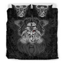 Ligerking Bedding Set -Viking Odin Silver Bedding Set A95
