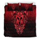 Ligerking Bedding Set - The Armor Of Viking - Red Version Bedding Set A7