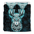 Ligerking Bedding Set -Viking Valkyrie Turquoise Bedding Set A95