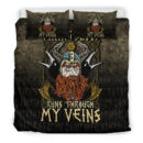 Ligerking Bedding Set -Viking Blood Runs Through My Veins Bedding Set A7