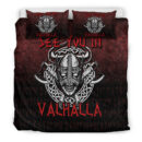 Ligerking Bedding Set -Viking Axe Norse Warrior See You In Valhalla Bedding Set A7