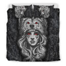 Ligerking Bedding Set - Valkyries And Bear Raven Turquoise Tree Cletic Bedding Set A95