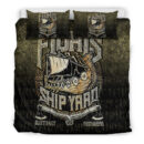 Ligerking Bedding Set -The Viking Flokis Ship Yard Bedding Set A7