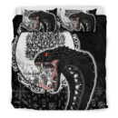 Ligerking Bedding Set - Jomngandr and Yggdrasil Black and White Bedding Set A35