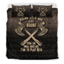 Ligerking Bedding Set - Viking Axes Are Like Boobs Bedding Set A7