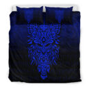 Ligerking Bedding Set - Odin The Allfather Asgard God And Chief Of Aesir - Blue Version Bedding Set A7