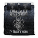 Ligerking Bedding Set -This-Is-My-Human-Costume-I'm-Really-A-Viking Bedding Set A7