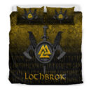 Ligerking Bedding Set - Ragnar Lothbrok - Ragnar Lodbrok - Viking Warrior - Gold Version Bedding Set A7