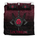 Ligerking Bedding Set - Ragnar Lothbrok - Ragnar Lodbrok - Viking Warrior - Red Version Bedding Set A7