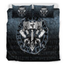 Ligerking Bedding Set -Celtic Huginn And Muninn Raven Viking Bedding Set A7