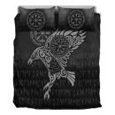 Ligerking Bedding Set - Raven Vegvisir Tattoo - Special Version Bedding Set A7