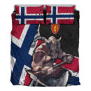 Ligerking Bedding Set -Norway Warrior Brush Style Bedding Set A35