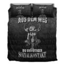 Ligerking Bedding Set - Geh mir aus dem Weg du unnotiger Sozialkontakt Bedding Set A7