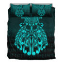 Ligerking Bedding Set - Vikings Odin Valhalla - Cyan Version Bedding Set A7