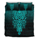 Ligerking Bedding Set - Odin The Allfather Asgard God And Chief Of Aesir - Cyan Version Bedding Set A7