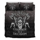 Ligerking Bedding Set - Fear Is A Reaction Courage Is A Decision Bedding Set A7