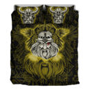 Ligerking Bedding Set -Viking Odin Gold Bedding Set A95