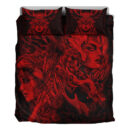 Ligerking Bedding Set - Valkyries And Bear Raven Red Tree Cletic Bedding Set A95