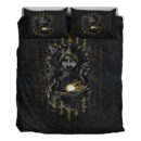 Ligerking Bedding Set - Odin Geri and Freki Rune Style Bedding Set A35