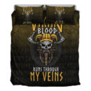 Ligerking Bedding Set - Viking Blood Run Through My Veins Bedding Set A7