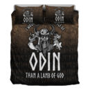 Ligerking Bedding Set -I Would Rather Be A Wolf Of Odin Than A Lamb Of God Bedding Set A7