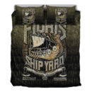 Ligerking Bedding Set -The Viking Flokis Ship Yard Bedding Set A7