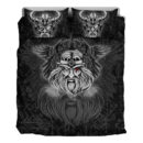 Ligerking Bedding Set -Viking Odin Silver Bedding Set A95