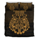 Ligerking Bedding Set - Vikings Odin Valhalla - Gold Version Bedding Set A7