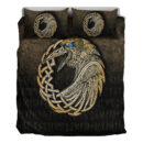 Ligerking Bedding Set - Vikings Raven - Gold Version Bedding Set A7