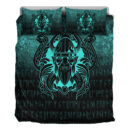 Ligerking Bedding Set - Nordic Warrior Valhalla Norse - Cyan Version Bedding Set A7
