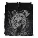 Ligerking Bedding Set - Celtic Raven Axe Viking Bedding Set A95