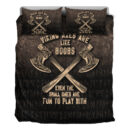 Ligerking Bedding Set - Viking Axes Are Like Boobs Bedding Set A7
