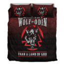 Ligerking Bedding Set - Better To Be A Wolf Of Odin Than A Lamb Of God Bedding Set A7