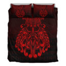 Ligerking Bedding Set - Vikings Odin Valhalla - Red Version Bedding Set A7