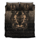 Ligerking Bedding Set - Nordic Warrior Valhalla Norse - Gold Version Bedding Set A7