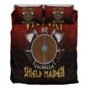 Ligerking Bedding Set - Victory or Valhalla Shield Maiden Bedding Set A7