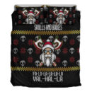 Ligerking Bedding Set - Viking Santa In Valhalla Style Christmas Bedding Set A35