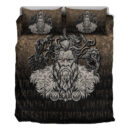 Ligerking Bedding Set - Norse Viking Mythology Allfather Odin Huginn Muninn Bedding Set A7